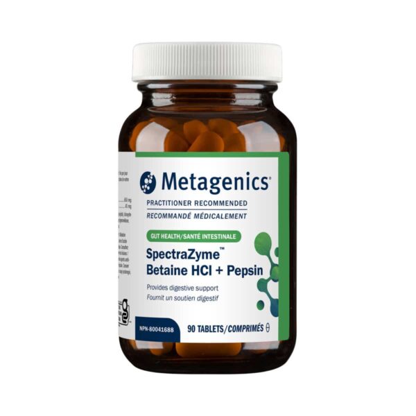 Metagenics SpectraZyme Betaine HCI + Pepsin (Formerly Metagest) | SPMETGCAN | 90 Tablets