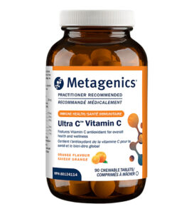 Metagenics Ultra C Vitamin C | Orange | UPCCHOCAN | 90 Chewable Tablets