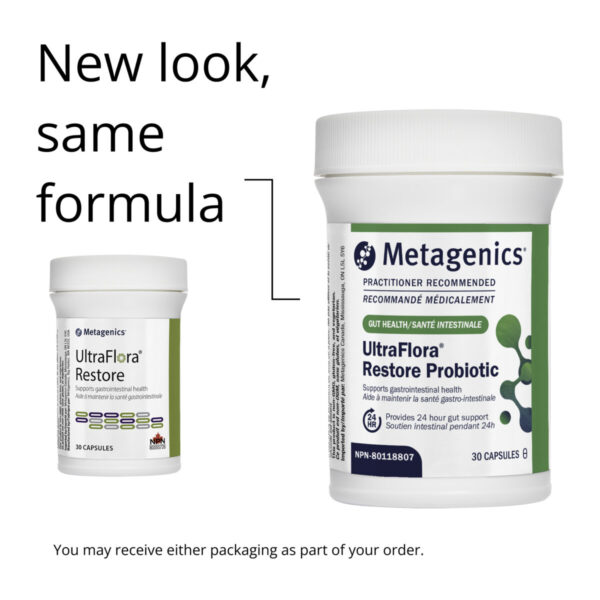 Metagenics UltraFlora Restore Probiotic | UFRCAN | 30 Capsules