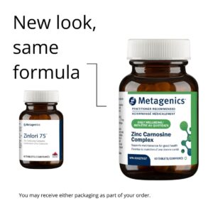 Metagenics Zinc Carnosine Complex (Formerly Zinlori 75) | ZINLCAN | 60 Tablets