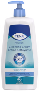 Tena 64435 | Cleansing Cream Pump Bottle | Freshly Scented | 1000 ml | 1 Item
