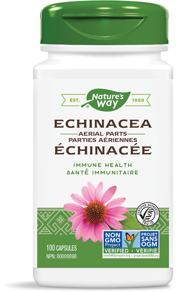 Nature’s Way Echinacea Herb | 10417 | 100 Capsules