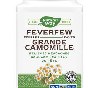 Nature’s Way Feverfew Leaves | 10422 | 100 Capsules