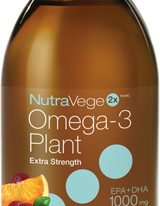 NutraVege™ Omega-3, Plant Based, Extra Strength, Cranberry Orange | 200 ml Liquid