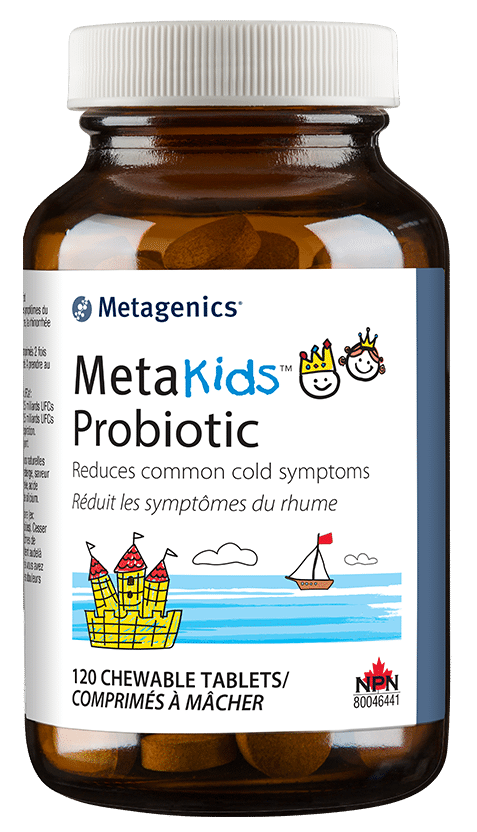 Metagenics MetaKids Probiotic 120 Chewable Tablets Canada