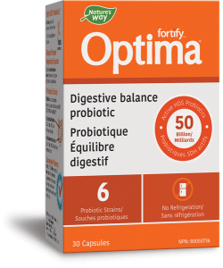Nature's Way 10556 Fortify Optima Digestive Balance Probiotic 30 Capsules Canada