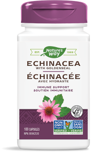 Nature's Way 41504 Echinacea with Goldenseal 100 Capsules Canada