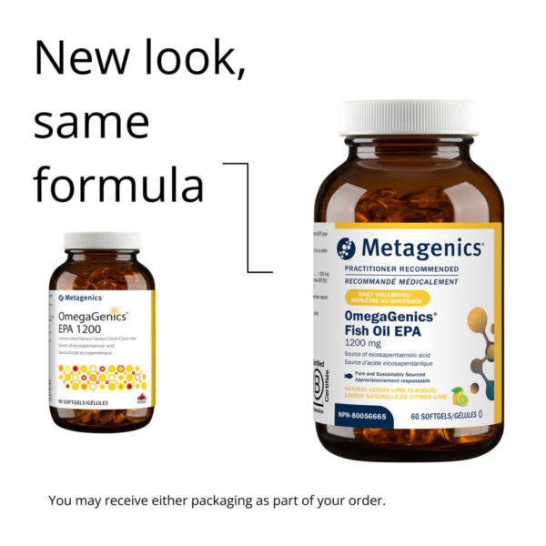 Metagenics OmegaGenics Fish Oil EPA 1200 | EPAEECAN | 60 Softgels