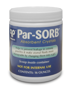 ParSORB Ostomy Absorbent Crystals | Parthenon PW 2001-1 | 16oz Jar | 1 Item