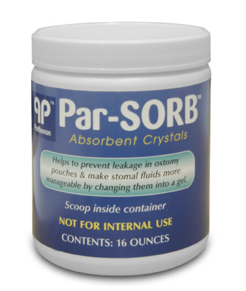 ParSORB Ostomy Absorbent Crystals | Parthenon PW 2001-1 | 16oz Jar | 1 Item