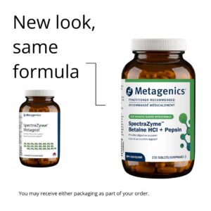 Metagenics SpectraZyme Betaine HCl + Pepsin (Formerly Metagest) | SPMETG270CAN | 270 Tablets