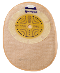 Coloplast 15450 | SenSura® One Piece Non-Convex Closed Pouch | Midi | Cut-to-Fit 10mm - 66mm | Opaque | Box of 30