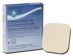 Convatec 187660 | DuoDERM CGF (Control Gel Formula) Hydrocolloid Dressing | 4" x 4" | Box of 5