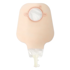 Hollister 18013 | New Image Two-Piece High Output Drainable Ostomy Pouch | Ultra-Clear 57mm | Coupling Red | Box of 10