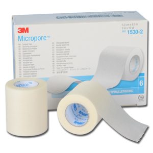 3M™ Micropore™ Surgical Tape 1530-2 (2" x 10 yards) Box of 6 rolls