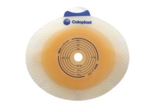 Coloplast 10013 | SenSura® Click Non-Convex Skin Barrier | Pre-Cut 25mm | Coupling Green 40mm | Box of 5
