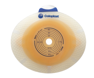 Coloplast 10022 | SenSura® Click Non-Convex Skin Barrier | Pre-Cut 30mm | Coupling Red 50mm | Box of 5