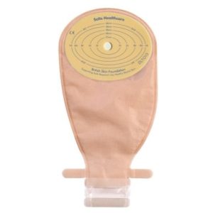 Salts DTO13 | Confidence Comfort Oval 1-Piece Drainable Pouch | Cut-to-Fit 13mm - 110mm | Beige | Box of 30