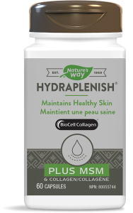 Nature’s Way Hydraplenish® Plus MSM, Hyaluronic Acid | 10712 | 60 Capsules