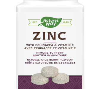 Nature’s Way Zinc with Echinacea & Vitamin C | 30539 | 60 Lozenges
