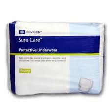 KND 1215 | Kendall Sure Care Protective Underwear - Extra Heavy | Large 44" - 54" | 4 Bags of 16