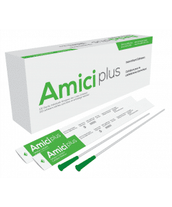 Amici 5914 | Plus Male Intermittent Catheter | Smooth Low-Profile Eyelets |14 Fr | Box of 100