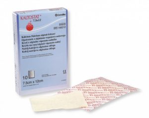 Convatec 168212 | KALTOSTAT Calcium Alginate Wound Dressing | Rectangle | 7.5cm x 12cm | Box of 10