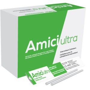 Amici Ultra 7616 Femail Intermittent Catheters, 16 French, Box of 100, Canada