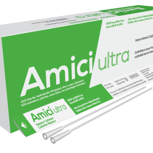 Amici Ultra 7912 Male Nelaton Intermittent Catheters, 12 French, Box of 100, Canada