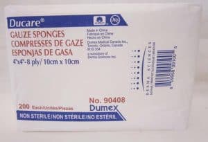 Derma Science DUCARE Woven Gauze Sponge | 4" x 4"| DUP 90408 | Pack of 200