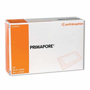 PRIMAPORE Low-Adherent Post-Op Island Dressing | Smith & Nephew | 66000319 | 20cm x 10cm | Box of 20
