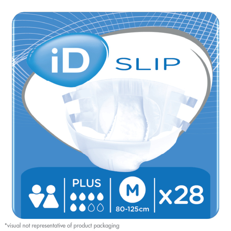 iD Slip Plus | Medium 31" - 49" | 5610260280 | 4 Bags of 28