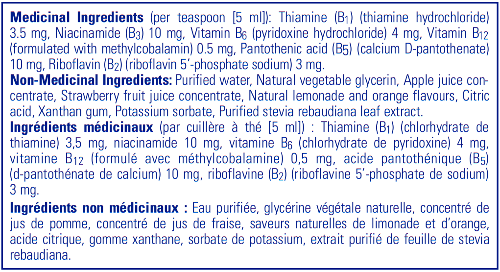 Pure Encapsulations B-Complex Liquid Ingredients InnerGood Canada