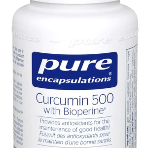 Pure Encapsulations Curcumin 500 with Bioperine | CUB56C-C | 60 Vegetable Capsules