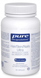 Pure Encapsulations Hair/Skin/Nails Ultra | HSN6C-C | 60 Vegetable Capsules