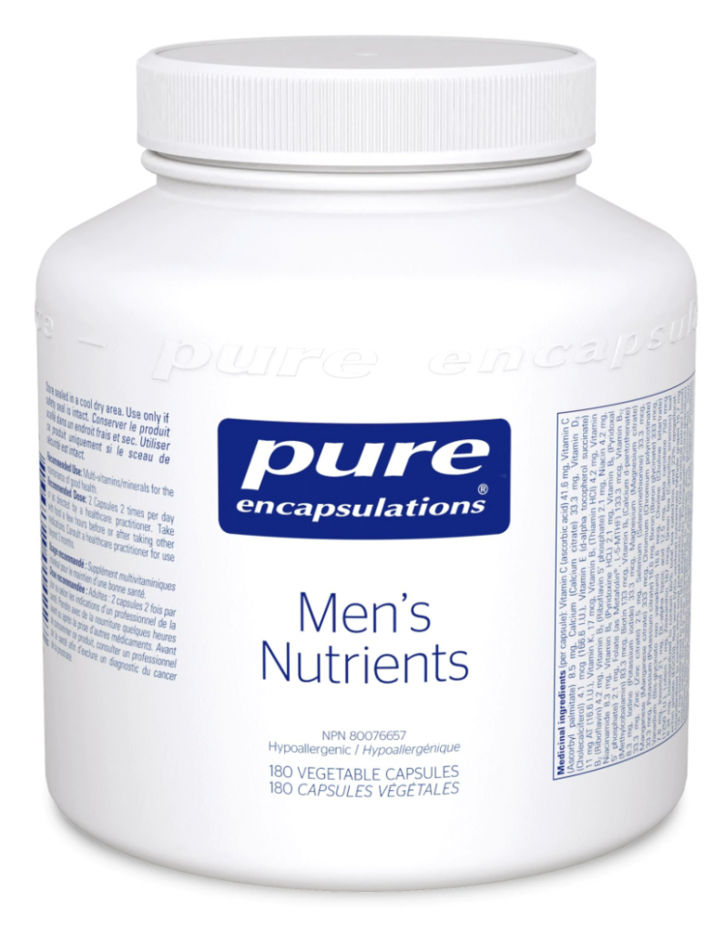 Pure Encapsulations Men's Nutrients 180 Vegetable Capsules Innergood Canada