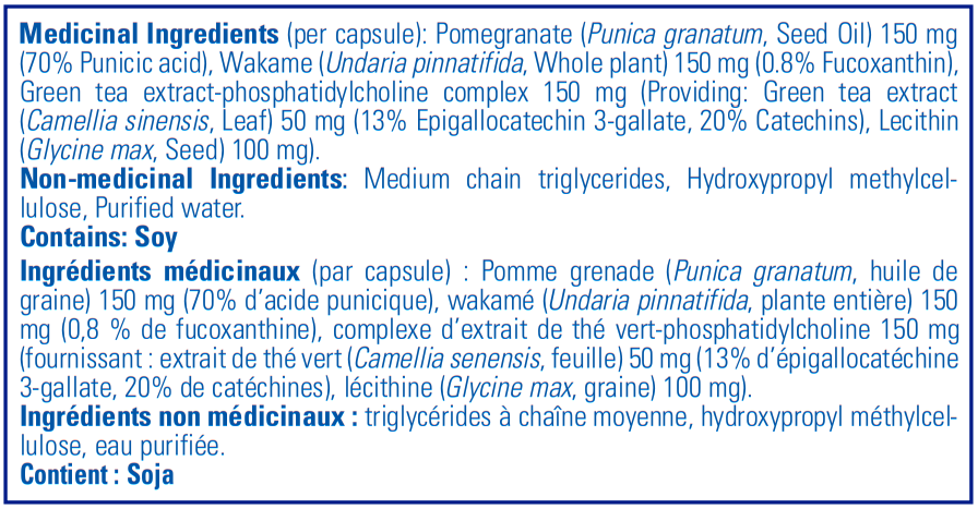 Pure Encapsulations XanthiTrim Ingredients InnerGood Canada