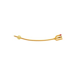 RUS183430240 | Rusch Gold Silicone Coated Foley Catheter | 3-Way | 30cc | 24 Fr | Box of 10