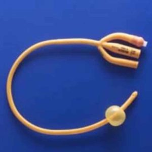 Rüsch® Gold Silicone Coated Foley Catheter | 3-Way | 30cc | 20 Fr | 183430200 | Box of 10