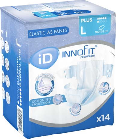 iD InnoFit Stretch Plus | Large 39" - 53" | 5712360140 | 4 Bags of 14