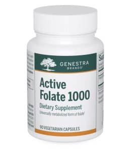 Genestra Active Folate 1000 | 02184 | 90 Vegetable Capsules
