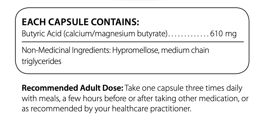 butyrate supplement canada - ingredients and instructions