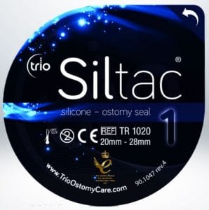 Trio Ostomy TR 1020-10 | Trio Siltac Silicone Cohesive Seal | 20mm - 28mm | Box of 10