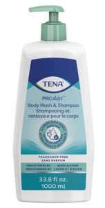 TENA 64343 | Body Wash and Shampoo | Scent Free 1000ml | 1 Item