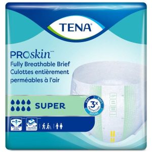 TENA ProSkin Super Incontinence Briefs | X-Large 60"- 64" | 68011 | 4 Bags of 15