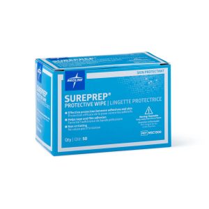 Medline MSC1500 | SurePrep Skin Protectant Wipes | Box of 50