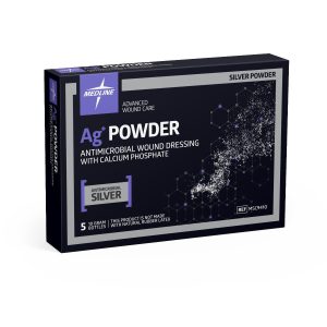 Medline MSC9410 | Ag+ Powder Antimicrobial Wound Dressing with Calcium Phosphate | 10g | 1 Item