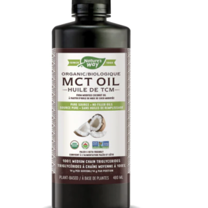 Nature's Way 100% MCT Oil From Coconut, Certified Organic | 12656 | 480 ml