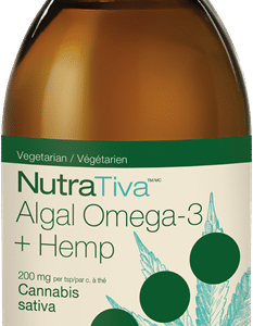 NutraTiva 13102 Algal Omega-3 + Hemp Oil, Chocolate Mint Vegetarian, 200 ml Canada