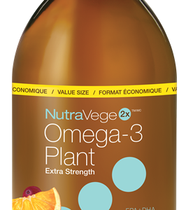NutraVege™ Omega-3, Plant Based, Extra Strength, Cranberry Orange | 500 ml Liquid